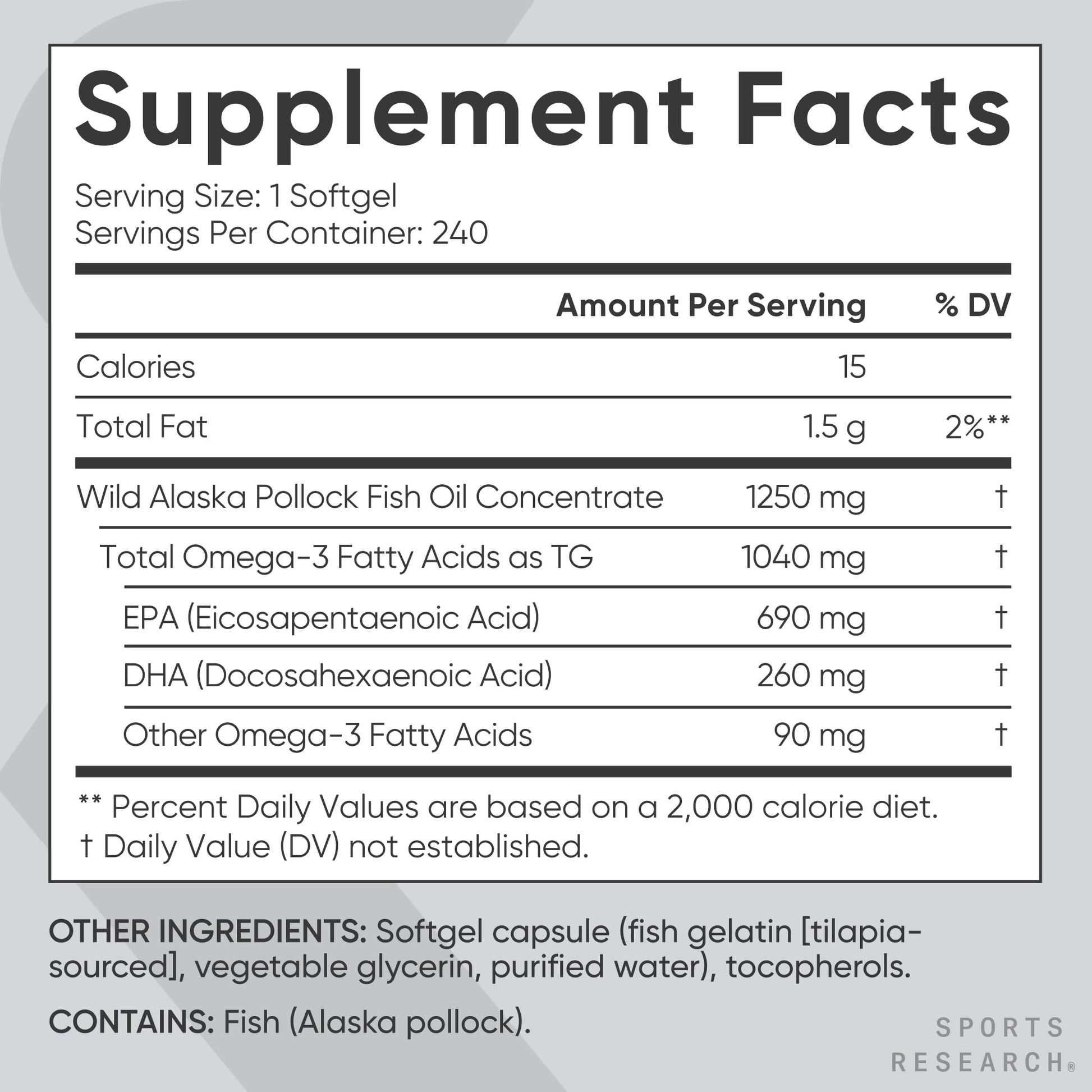 Sports Research Total Omega-3 Fish Oil from Wild Sockeye Salmon, Alaska Pollock, Antarctic Krill, Astaxanthin + Phospholipids & Wax Esters for Absorption | 960mg of EPA & DHA - Fresh Lemon Scent (120 - Nirvana Guru