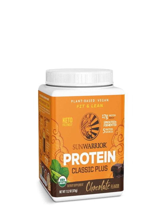 Brown Rice Protein Powder with Bcaa & Amino Acids Raw Rice Protein Shake Gluten Free Low Carb Dairy Free | Plant Based Classic Sprouted Brown Rice Protein Powder Natural 375g by Sunwarrior - Nirvana Guru
