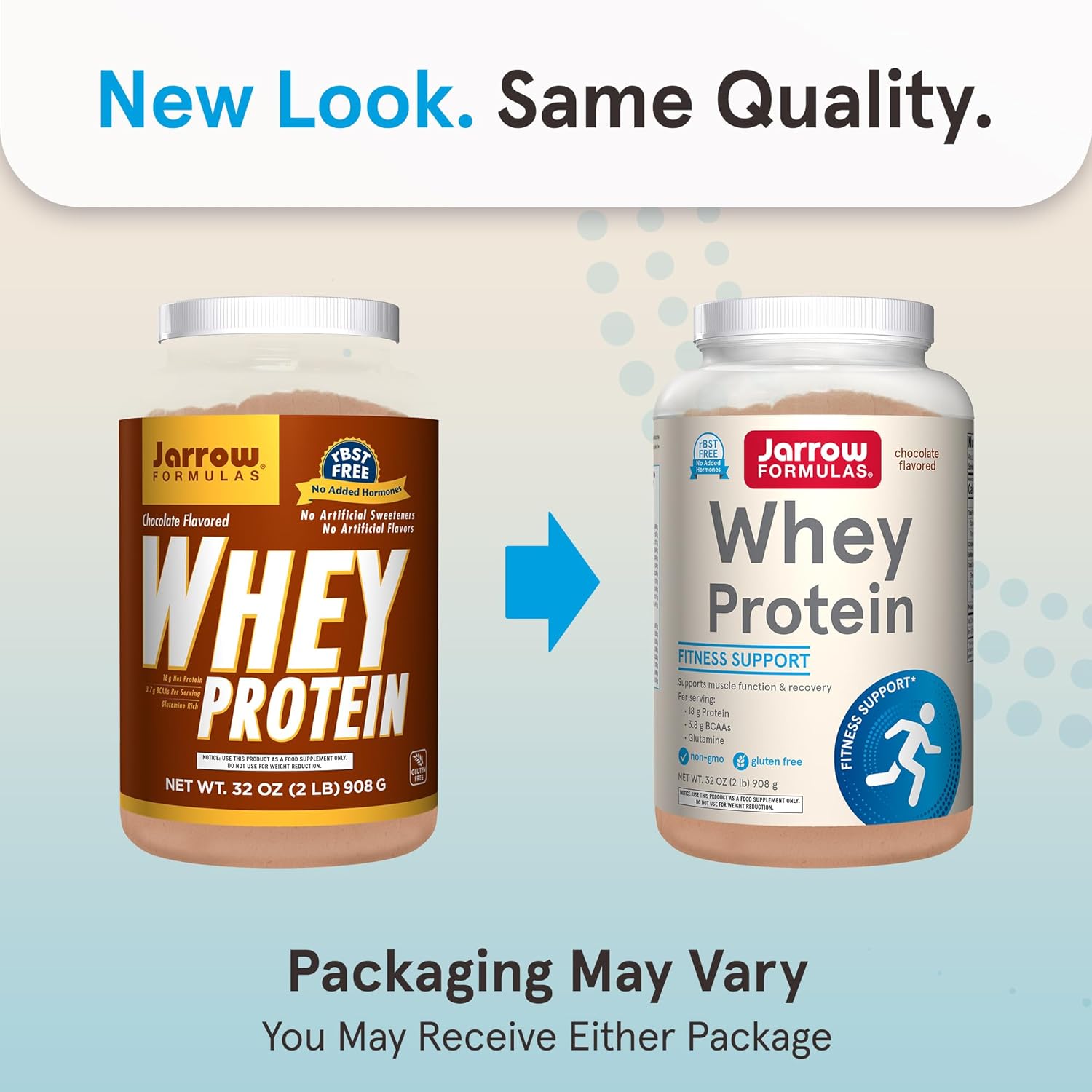 Jarrow Formulas Whey Protein With 18 g of Protein, 3.8 g of BCAAs, and Glutamine, Dietary Supplement for Muscle Function and Recovery Support, 32 oz Unflavored Powder, Approximately 38 Day Supply - Nirvana Guru