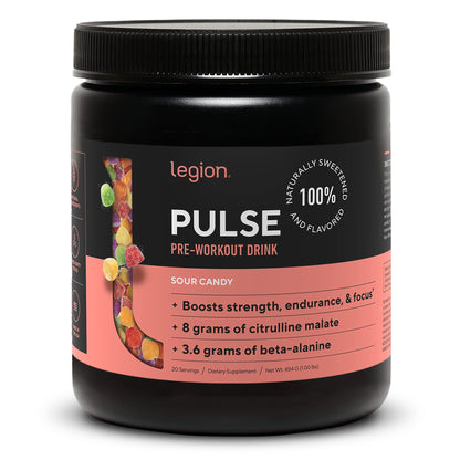 LEGION Pulse Pre Workout Supplement - All Natural Nitric Oxide Preworkout Drink to Boost Energy, Creatine Free, Naturally Sweetened, Beta Alanine, Citrulline, Alpha GPC (Fruit Punch) Nirvana Guru