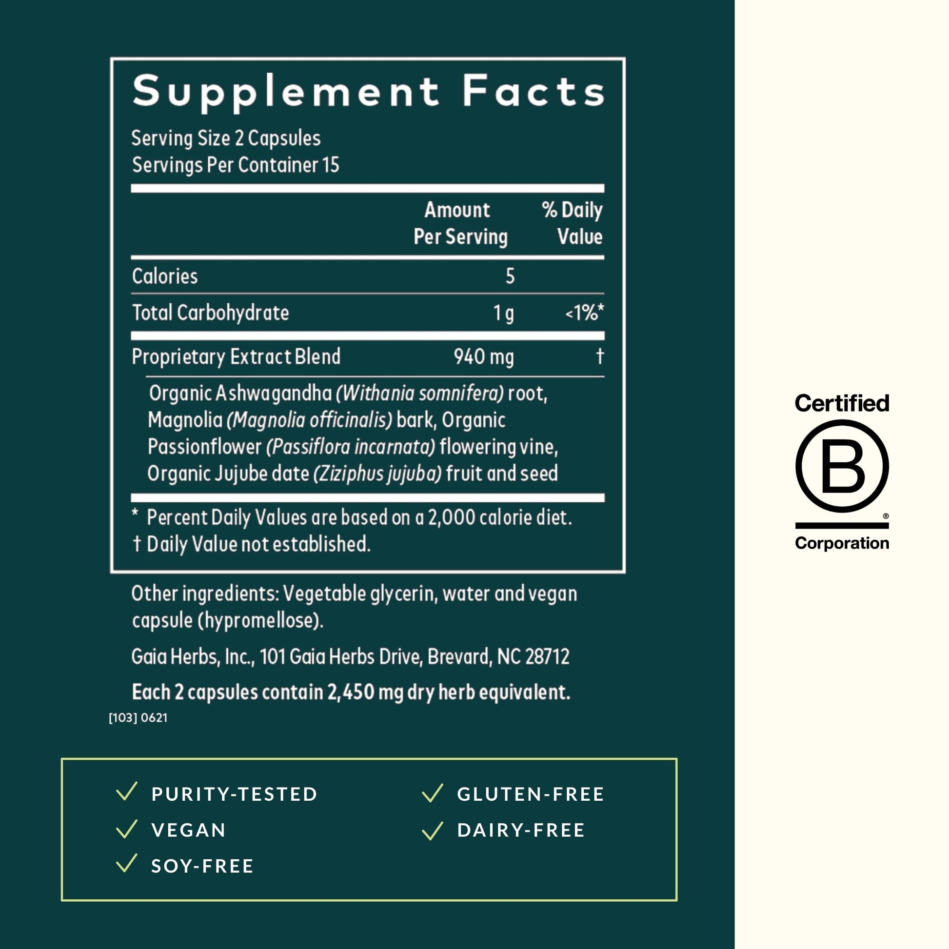 Gaia Herbs SleepThru - Natural Sleep Support Supplement with Organic Ashwagandha Root, Organic Magnolia Bark, Passionflower, and Jujube Date - 60 Vegan Liquid Phyto-Capsules (30-Day Supply) - Nirvana Guru
