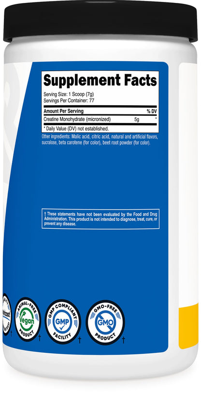 Nutricost Creatine Monohydrate Micronized Powder 500G, 5000mg Per Serv (5g) - 100 Servings, 17.9 Oz Nirvana Guru