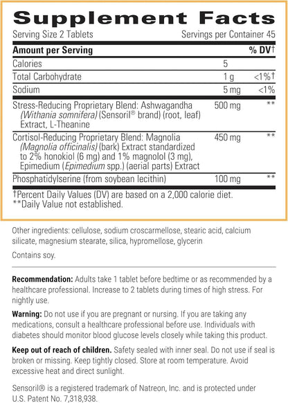 Integrative Therapeutics - Cortisol Manager - Supplement with Ashwagandha and L-Theanine - Supports Relaxation & Calm* - 90 Tablets - Nirvana Guru