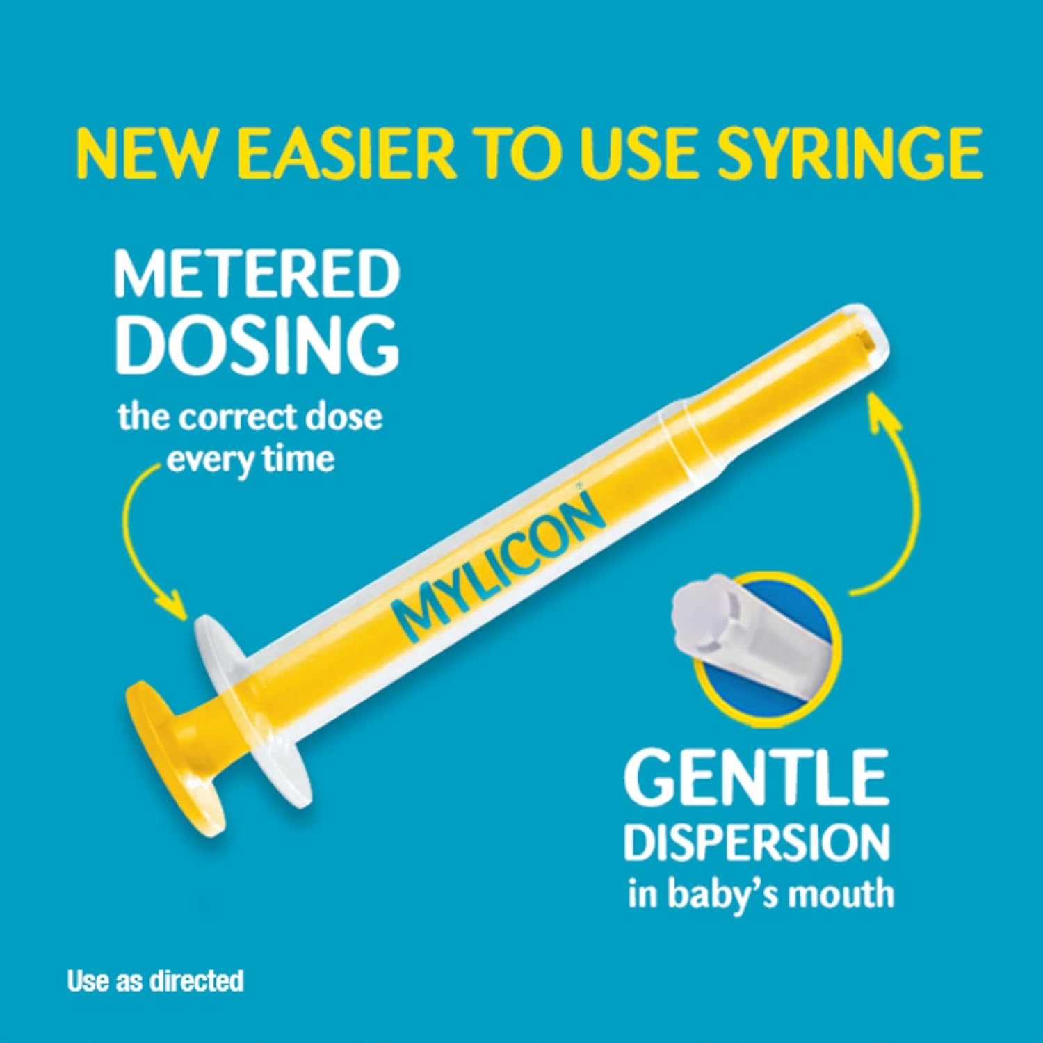 MYLICON Gas Relief Drops for Infants and Babies, Dye Free Formula, 1 Fluid Ounce (Updated Syringe) Nirvana Guru