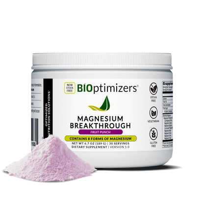 BIOptimizers Magnesium Breakthrough Drink - 8 Forms of Magnesium, Electrolytes, Sleep Health, Stress, Muscle Recovery, Heart Support | Glycinate, Citrate, Malate- Raspberry Lemon Nirvana Guru