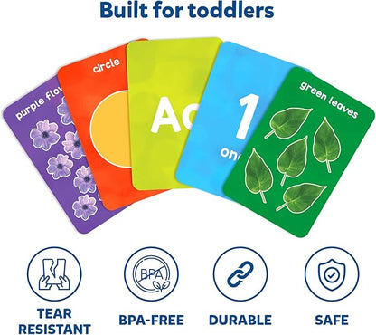 Skillmatics Thick Flash Cards for Toddlers - Letters, Numbers, Shapes & Colors, Montessori Toys, Preschool Learning Activities, Learning Aids, Gifts for Kids Ages 1, 2, 3, 4 Years nirvanaguru