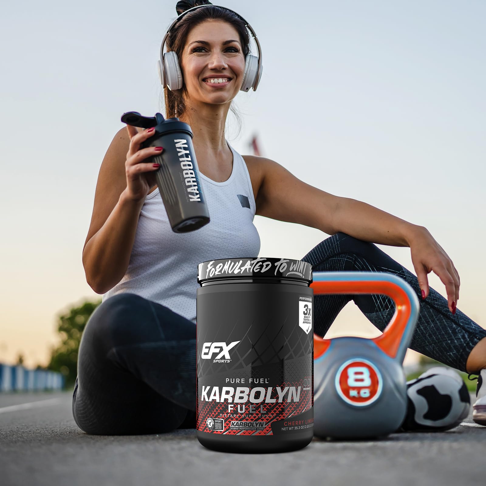 EFX Sports Karbolyn Fuel | Fast-Absorbing Carbohydrate Powder | Carb Load, Sustained Energy, Quick Recovery | Stimulant Free | 39 Servings (Neutral) Nirvana Guru