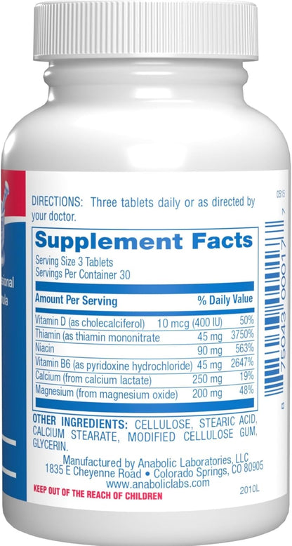Advanced Calcium Magnesium Supplement - Clinically Formulated Magnesium Calcium with Vitamin D3 B1 B3 & B6 for Muscle Nerve Heart and Bone Health Support - Vegetarian Gluten Free Non-GMO (1 Month) M Nirvana Guru
