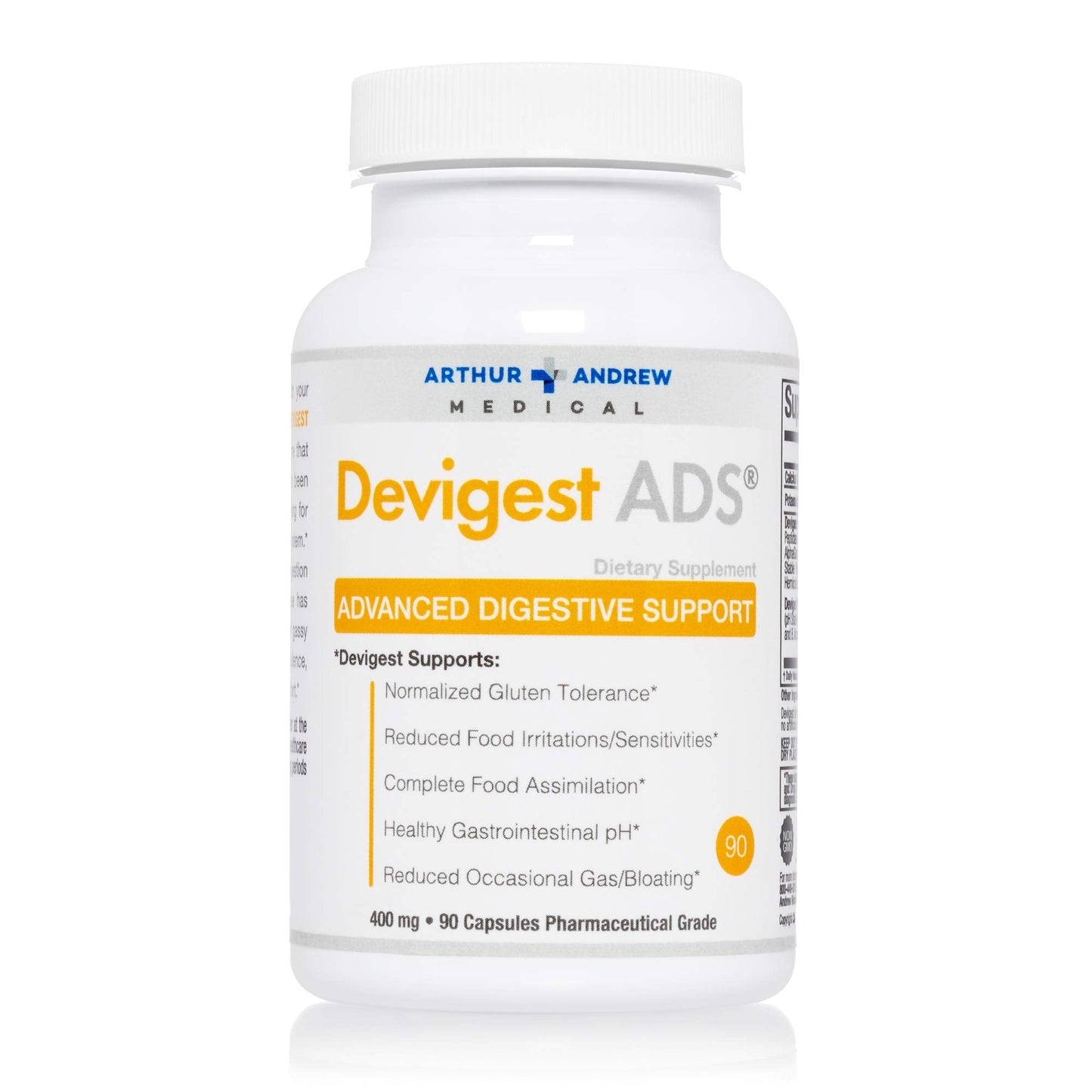Arthur Andrew Medical - Devigest ADS, Advanced Digestive Support, Relief for Lactose Intolerance and Casein Sensitivities, Vegan, Non-GMO, 180 Capsules Nirvana Guru
