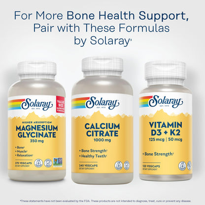 Solaray Calcium Citrate 1000mg - Chelated Calcium Supplement - Supports Bone Strength and Healthy Teeth - Easy to Digest - 60-Day Guarantee, Vegan - 68 Servings, 275 VegCaps Nirvana Guru