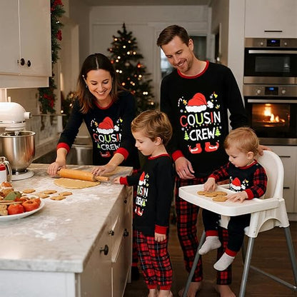 Family Christmas Pajamas Matching Sets Holiday Pjs Sleepwear Cousins Crew Outfits For Women Men Adults Couples nirvanaguru