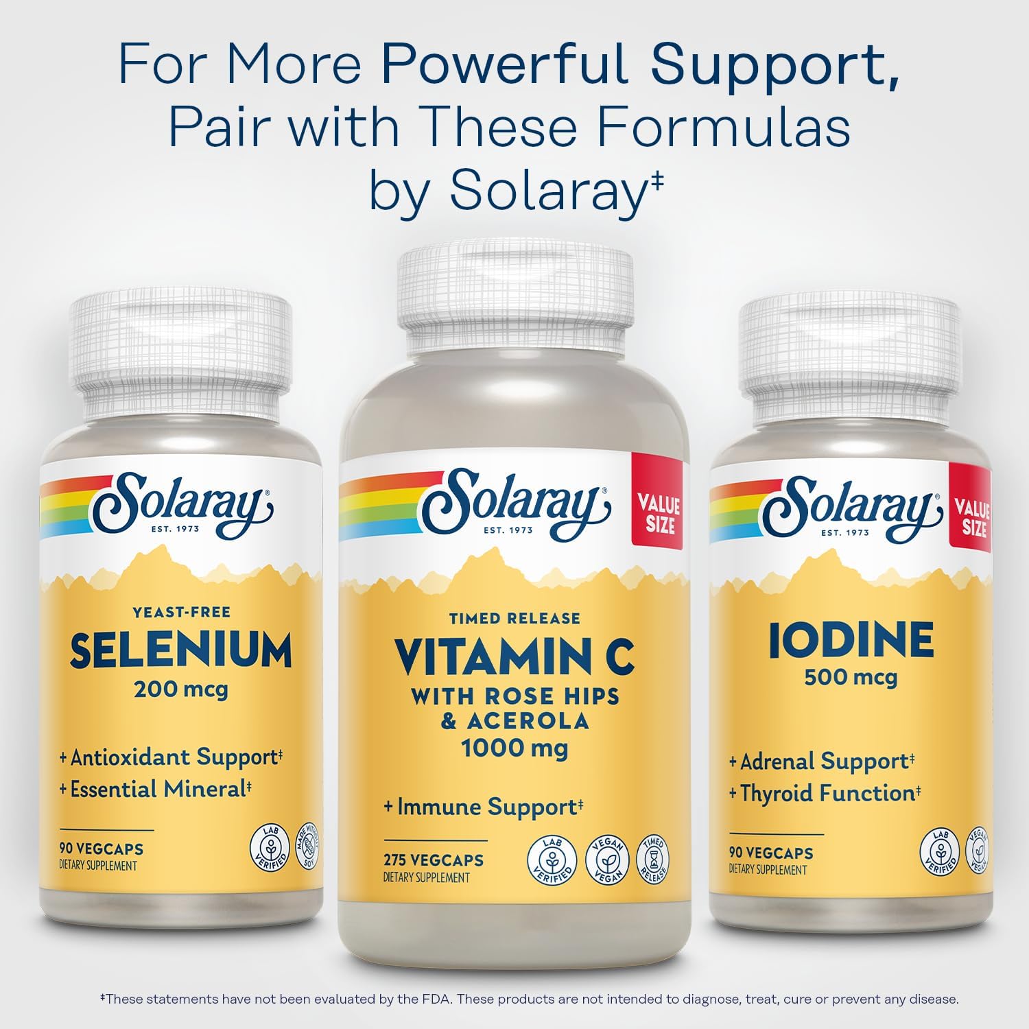 Solaray Yeast Free Selenium 200mcg, Selenium Capsules for Healthy Thyroid Function & Immune Support, High Absorption Supplement, Vegan, 90 Servings, 90 VegCaps Nirvana Guru