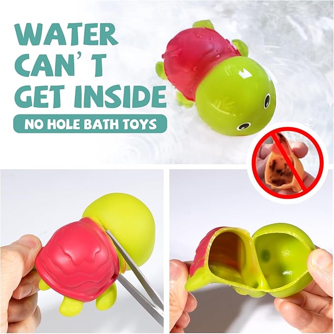 Hely Cancy Infant Bath Toys for 18 Months - No Hole Animal Bathtub Toys, Baby Bath Tub Toys nirvanaguru