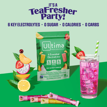 Ultima Replenisher Daily Electrolyte Powder Drink Mix – Sugar Free – Original Variety, 20 Stickpacks – Hydration Packets with 6 Electrolytes and Minerals – Keto Friendly, Vegan, Non-GMO - Nirvana Guru