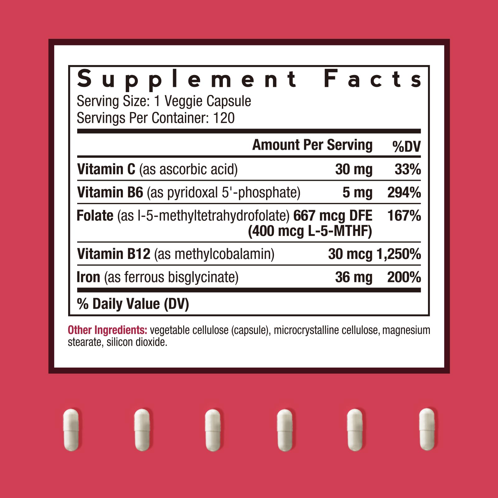 Doctor's Recipes Iron Supplement 65 mg with Vitamin C - Maximized Absorption, Stomach Friendly & High Potency Iron Pills for Red Blood Cells Formation & Immunity Health - Vegan Non-GMO 60 Iron Tablets Nirvana Guru
