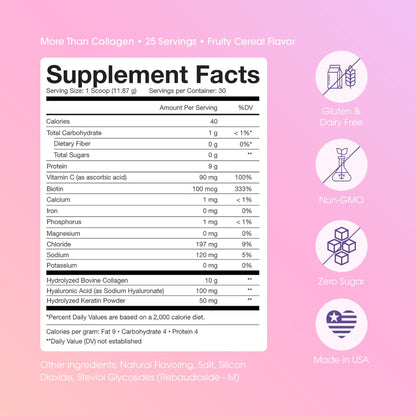 Obvi More Than Collagen Powder | Supports Healthy Hair, Skin, Nails, Joints, Gut | Grass-Fed Multi Collagen Supplement with Hyaluronic Acid, Biotin, Keratin | Cocoa Cereal, 30 Servings - Nirvana Guru