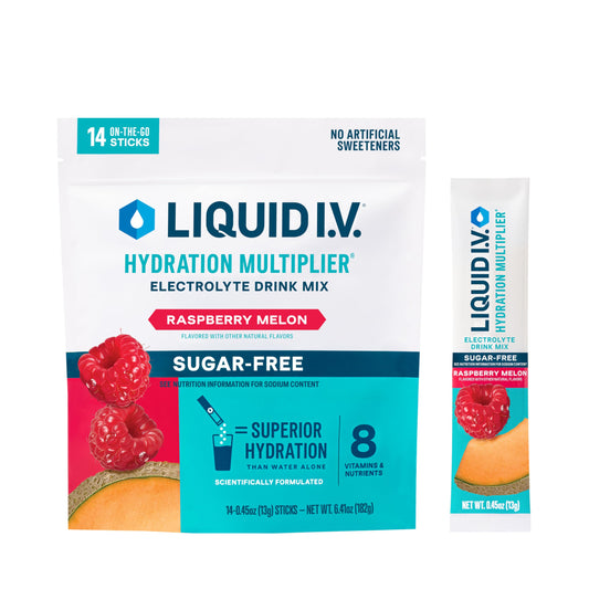 Liquid I.V. Sugar-Free Hydration Multiplier - Lemon Lime – Hydration Powder Packets | Electrolyte Drink Mix | Easy Open Single-Serving Stick | Non-GMO | 14 Sticks - Nirvana Guru