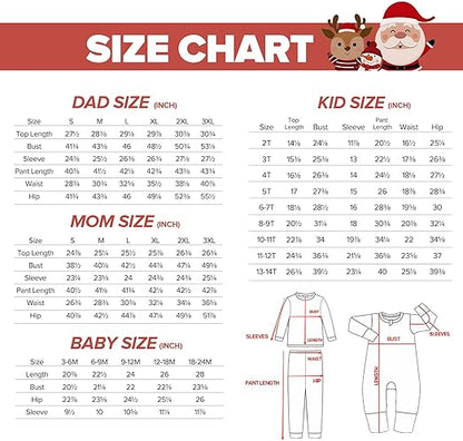 Matching Christmas Pajamas for Family Cute Printed Xmas Pajamas Set Holiday Family Sleepwear Sets for Womens Couples nirvanaguru
