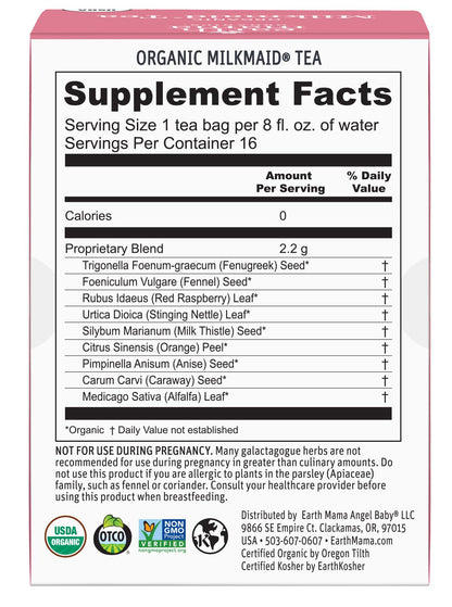 Earth Mama Organic Third Trimester Tea Bags | 100% USDA Organic Herbal Tea for Late Pregnancy Comfort + Childbirth Preparation, 16 Teabags Per Box (2-Pack) Nirvana Guru