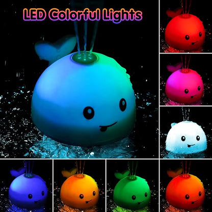 Baby Bath Toys, Toddler Bath Toys for Kids Ages 1-3, Light Up Whale Bath Toy Sprinkler, Pool Water Table Infant Baby Toys 6-12-18 Months, Bathtub Fountain Toy, Toddler 1st Birthday 1 2 3 Gifts nirvanaguru