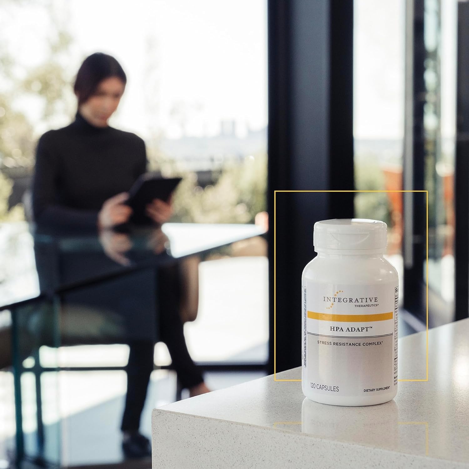 Integrative Therapeutics HPA Adapt - Supports a Healthy Stress Response* - Positive Outlook Supplement with Ashwagandha, Maca, Holy Basil & Rhodiola - Gluten-Free & Soy-Free - 120 Vegan Capsules - Nirvana Guru