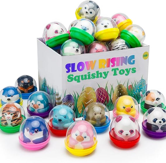 30 Packs Party Favors Slow Rising Stress Relief Squishies for Kids, Birthday Goodie Bag Stuffers Treasure Box Toys, Kids Classroom Prizes,Claw Machine Toys,Mini Animal Toys nirvanaguru