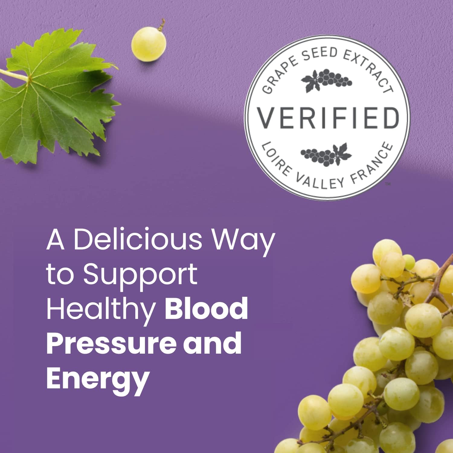 humanN SuperGrapes Chews Supplement – with 100mg CoQ10 and Grape Seed Extract – from The Makers of SuperBeets - Grape Flavor Chew, 60 Count - Nirvana Guru