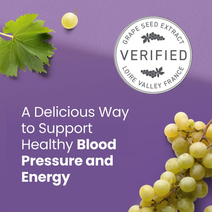 humanN SuperGrapes Chews Supplement – with 100mg CoQ10 and Grape Seed Extract – from The Makers of SuperBeets - Grape Flavor Chew, 60 Count - Nirvana Guru