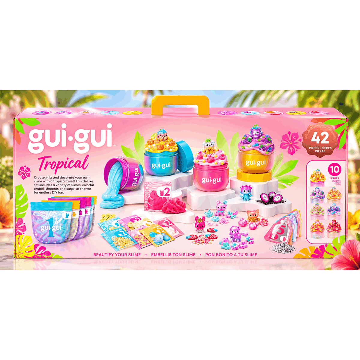 GUI GUI Tropical Deluxe Slime Gift Set, 42 Pieces