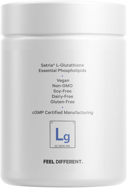 Codeage Liposomal Glutathione Supplement - Pure Reduced Setria L-Glutathione, Liposomal Delivery, Phospholipid Complex - Encapsulated Glutathione Powder Pills - Vegan, Non-GMO - 60 Capsules - Nirvana Guru