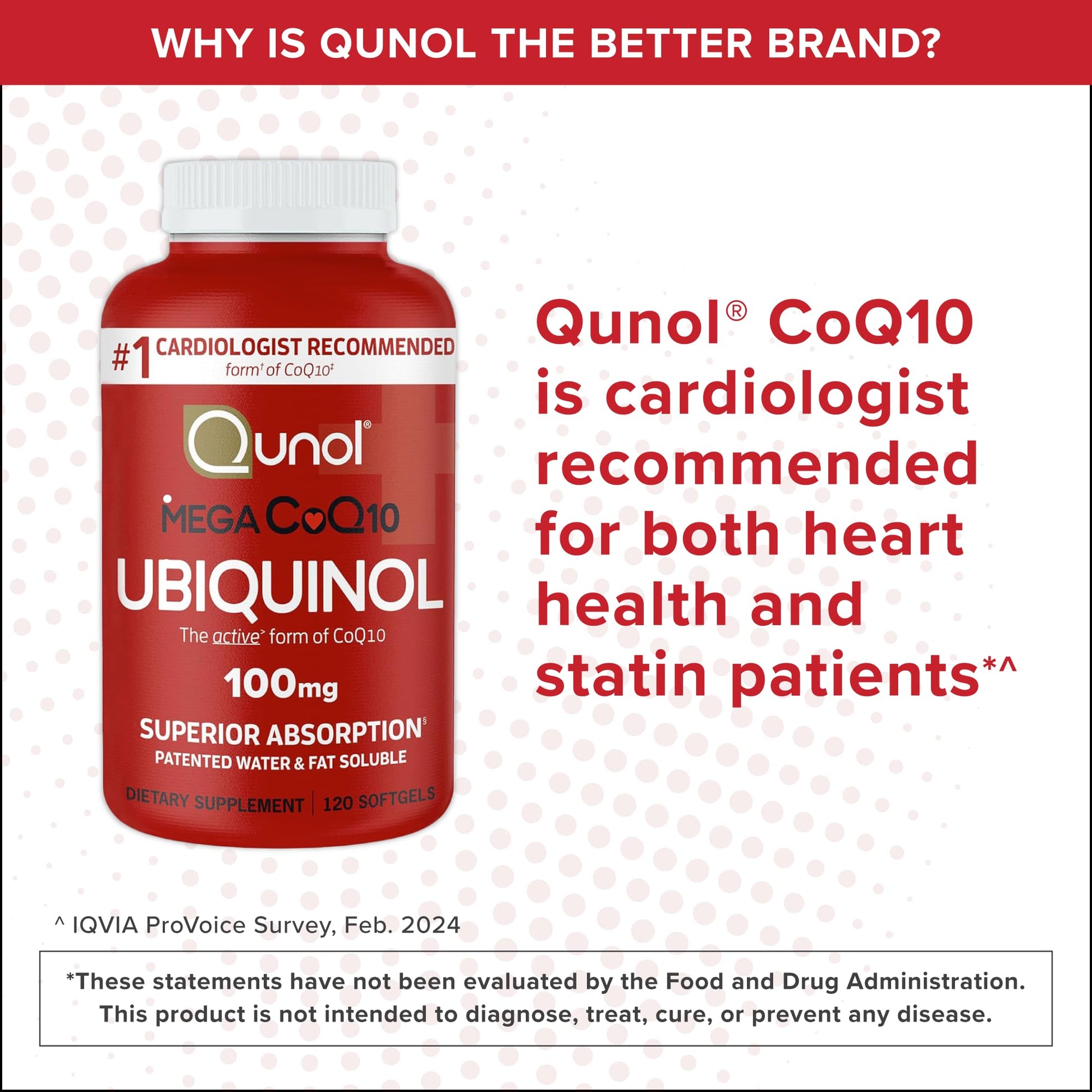 Qunol Mega Ubiquinol 100mg CoQ10, Superior Absorption, Patented Water and Fat Soluble Natural Supplement Form of Coenzyme Q10, Antioxidant for Heart Health, 100 Count Softgels Nirvana Guru