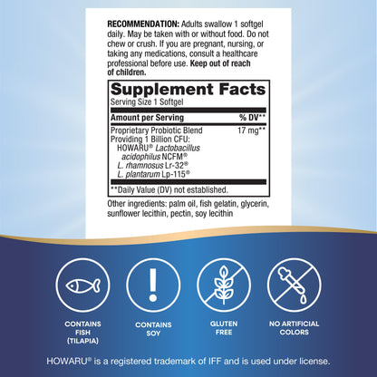 Nature's Way Women's Probiotic Pearls, Supports Women's and Digestive Health*, Protects Against Occasional Constipation & Bloating*, 1 Billion Live Cultures, 90 Softgels (Packaging May Vary) - Nirvana Guru