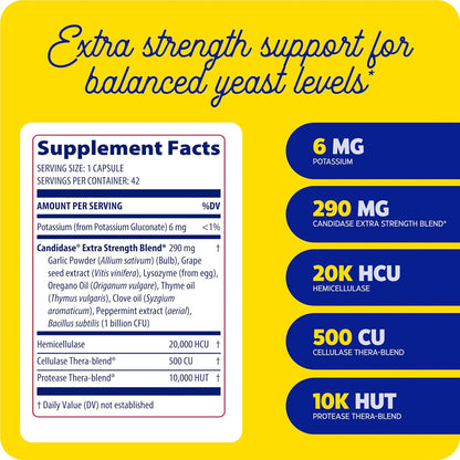 Enzymedica, Candidase Extra Strength, Advanced Cleansing Support, with Digestive Enzymes, Probiotics & Botanicals, 42 Count FFP Nirvana Guru
