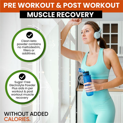 PowerVitamin Lemonade Electrolytes Powder No Sugar for Daily Energy - Keto Electrolytes - Hydration Powder with 1000mg Potassium, 120mg Calcium, Magnesium, Organic Vitamin C, 100 Servings