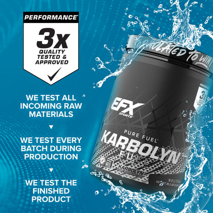 EFX Sports Karbolyn Fuel | Fast-Absorbing Carbohydrate Powder | Carb Load, Sustained Energy, Quick Recovery | Stimulant Free | 39 Servings (Neutral) Nirvana Guru
