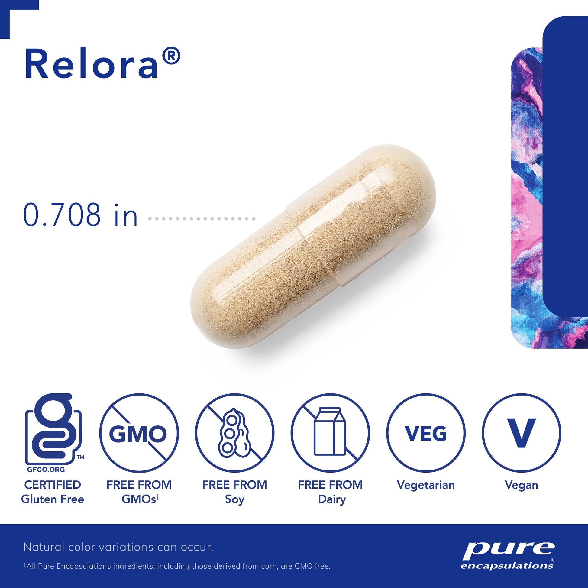 Pure Encapsulations Relora | Hypoallergenic Supplement Promotes Healthy Cortisol and DHEA Production and Moderates Occasional Stress | 60 Capsules - Nirvana Guru