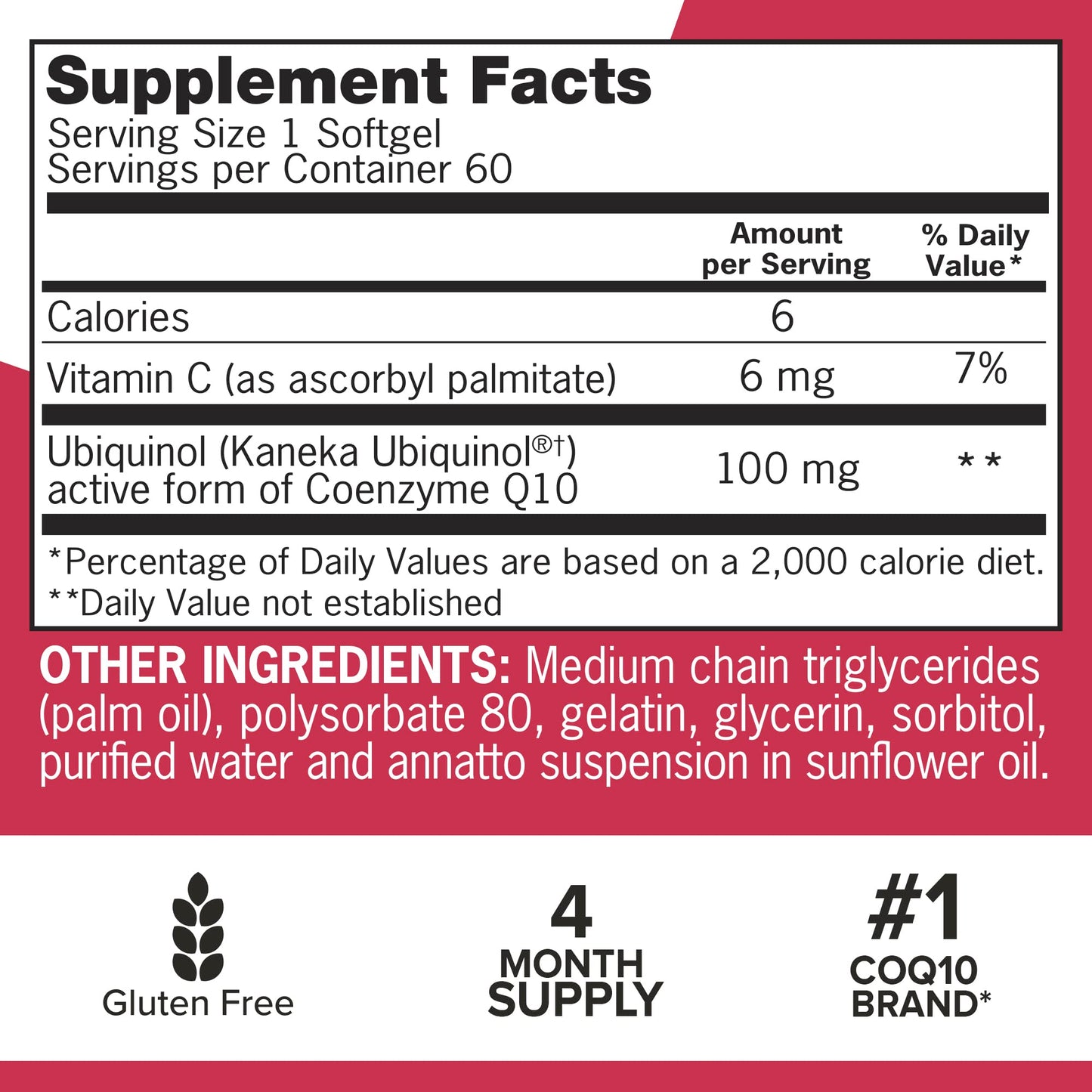 Qunol Mega Ubiquinol 100mg CoQ10, Superior Absorption, Patented Water and Fat Soluble Natural Supplement Form of Coenzyme Q10, Antioxidant for Heart Health, 100 Count Softgels Nirvana Guru