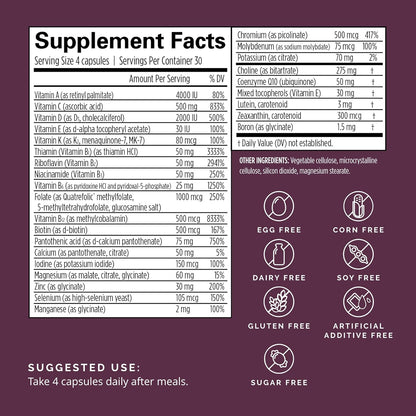 Dr Amen BrainMD Smart Prenatal - 120 Capsules - Multivitamin for Mom & Baby, Promotes Healthy Pregnancy & Growth & Development In Babies - Gluten-Free - 30 Servings Nirvana Guru