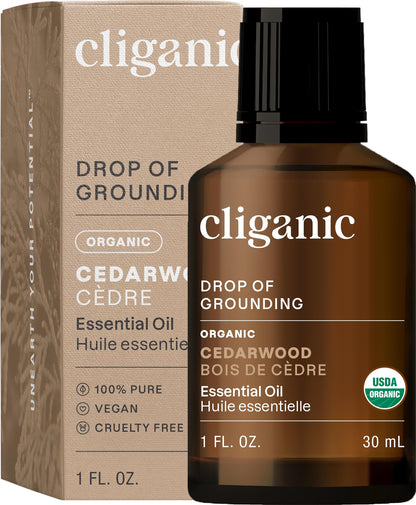 Cliganic Organic Lavender Essential Oil - 100% Pure Natural Undiluted, for Aromatherapy Diffuser | Non-GMO Verified (Packaging May Vary)