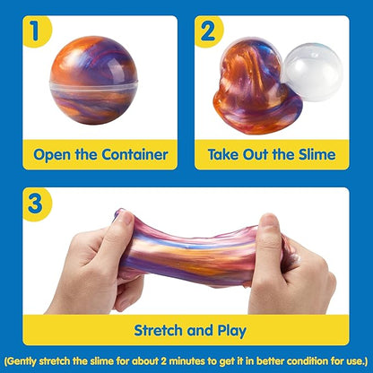 JOYIN Slime Party Favors, 36 Pack Galaxy Slime Ball - Stretchy, Non-Sticky, Mess-Free, Stress Relief, and Safe - Toys for Girls and Boys - Classroom Reward, Party Supplies nirvanaguru