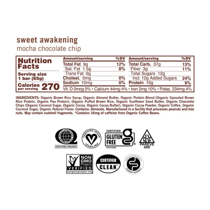 Gomacro, Nutrition Bar Oatmeal Chocolate Chip Organic 12 Count, 2.3 Ounce