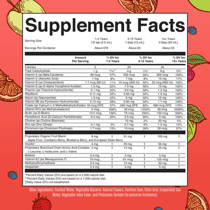 MaryRuth's Liquid Morning Multivitamin Essentials+ | Vitamin A C D E B6 B12 Biotin Zinc | Mens Womens Multivitamin | Immune Support | Beauty | Sugar Free | Vitamins for Ages 1+ | Vegan | 32 Fl Oz - Nirvana Guru