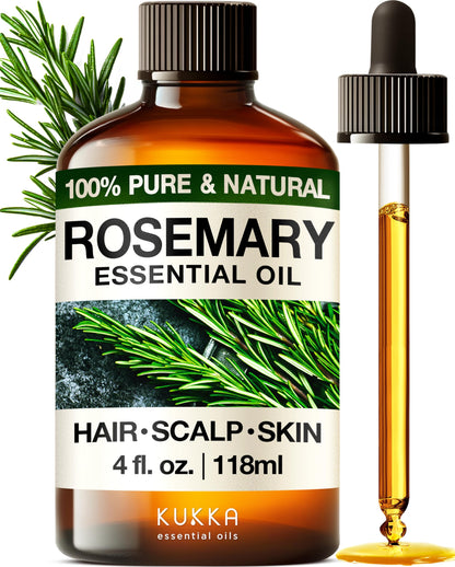 KUKKA essential oils 100% Pure & Natural Lavender Essential Oil for Diffuser, Body, Aromatherapy & Soap Making Scent (4 Fl Oz/118 ml)