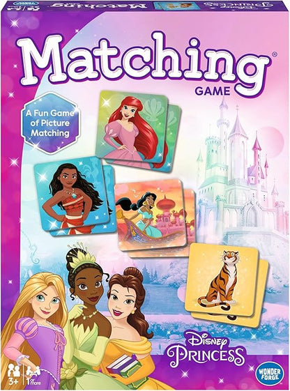 Wonder Forge Disney Princess Matching Game – Fun Memory Game for Kids Ages 3 and Up – Toddler Learning Toy Featuring Belle, Ariel, and Elsa and more Disney Princesses - Packaging May Vary nirvanaguru