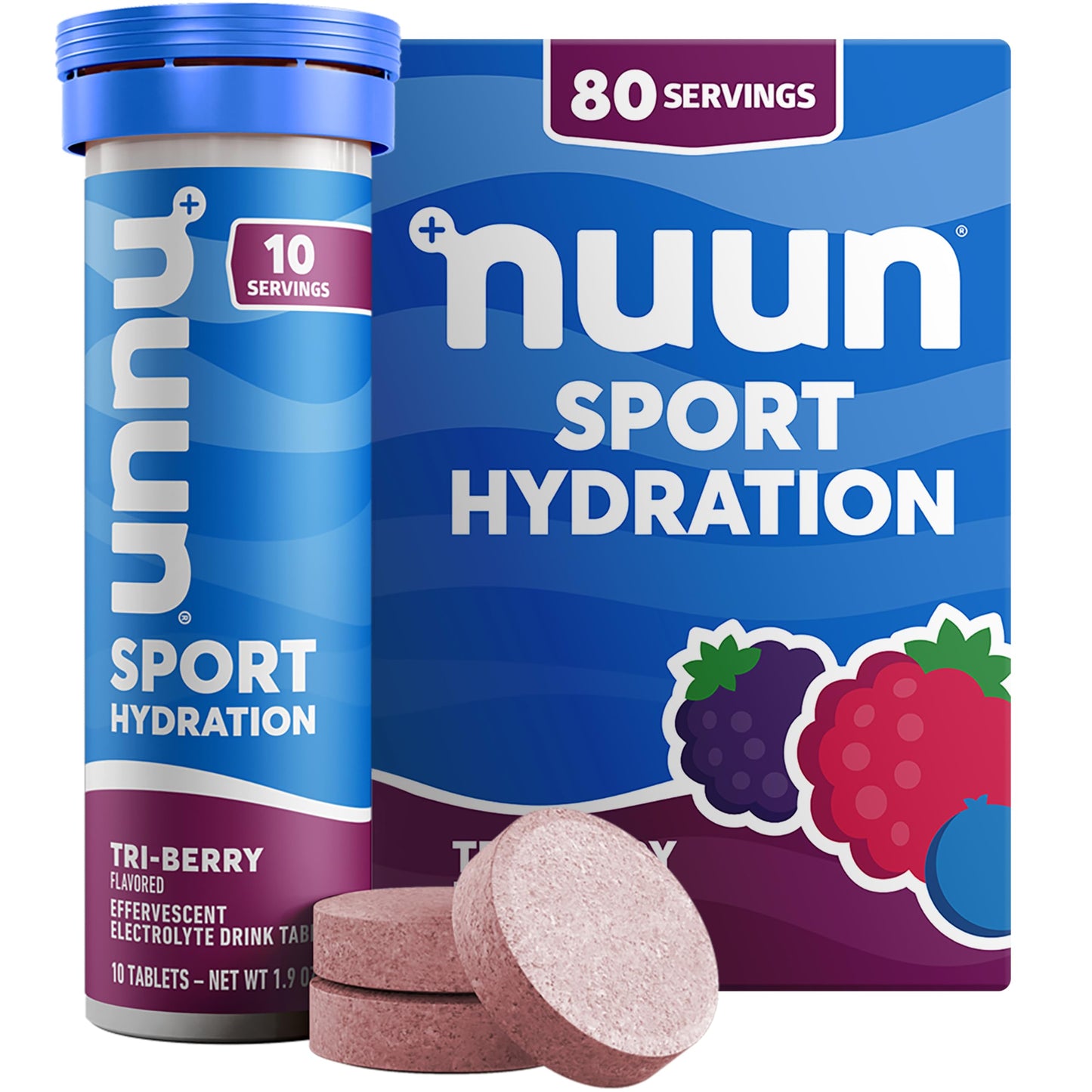 Nuun Sport Electrolyte Tablets with Magnesium, Calcium, Potassium, Chloride & Sodium, Gluten Free & Vegan, Strawberry Lemonade, 4 Pack (40 Servings Total)