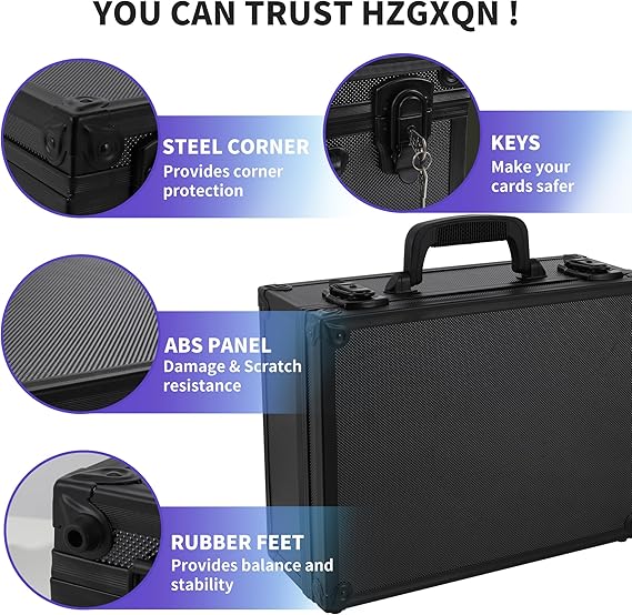 Toploader Storage Box for 3" x 4" 35pt Rigid Card, Top Loader Card Storage Hard Case, Sports Card Storage Boxes for Trading Cards, Top Loaders Holder (Holds 600+ Toploaders) Nirvana Guru