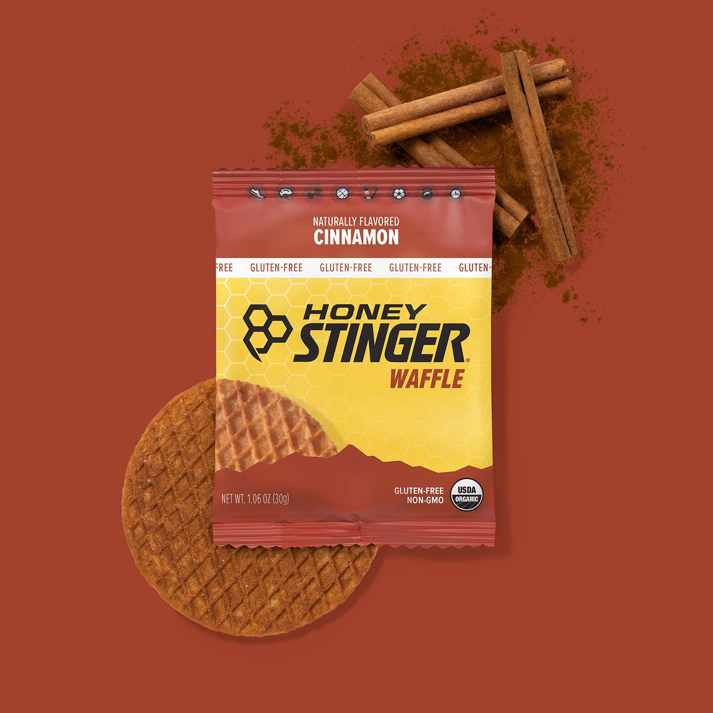 Honey Stinger Organic Honey Waffle Energy Stroopwafel for Exercise, Endurance and Performance Sports Nutrition for Home & Gym, Pre and Post Workout Box of 16 Waffles, 16.96 Ounce (Pack of 16)