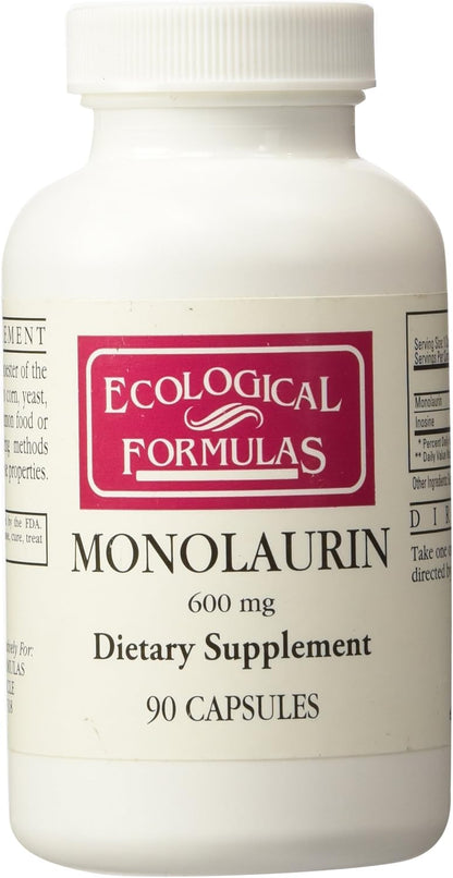 Ecological Formulas Monolaurin 600mg 90 Capsules - Nirvana Guru