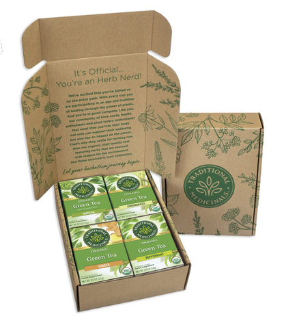 Traditional Medicinals Tea, Organic Green Tea Matcha, Genmaicha, Supports Health, 96 Tea Bags (6 Pack) - Nirvana Guru