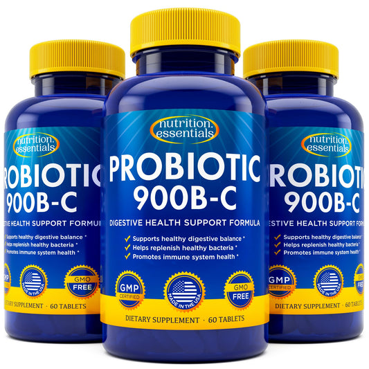 Nutrition Essentials Probiotics for Women and Men - with Lactase Enzyme and Prebiotic Fiber for Digestive Health - 80 Percent + More Potent Supplement for Gut Health Support - Vegan Formula Nirvana Guru